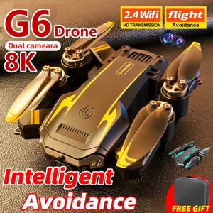 새로운 G6 GPS 전문 드론 8K HD 듀얼 카메라 항공 사진 전 방향 장애물 회피 Quadrotor RC 거리 3KM