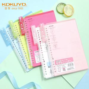 일본 Kokuyo 캠퍼스 Smartring 루스 리프 노트, 투명 코일 루스 리프 노트 A5/B5 10 매 종이 편리한 노트북