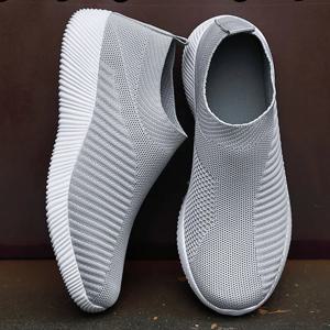 여성 신발 통기성 플랫 여성 운동화를위한 탄성 플랫 신발 Zapatos Mujer 봄 여름 신발 경량 스포츠 신발