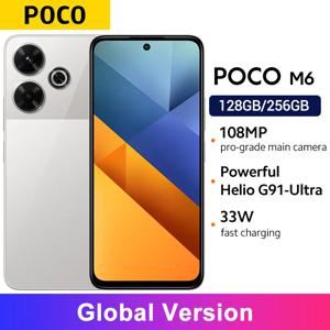 포코 M6 4G 스마트폰 글로벌 버전, Helio G91 울트라 33W 고속 충전, 6.79 인치 90Hz FHD + 디스플레이, 108MP 카메라