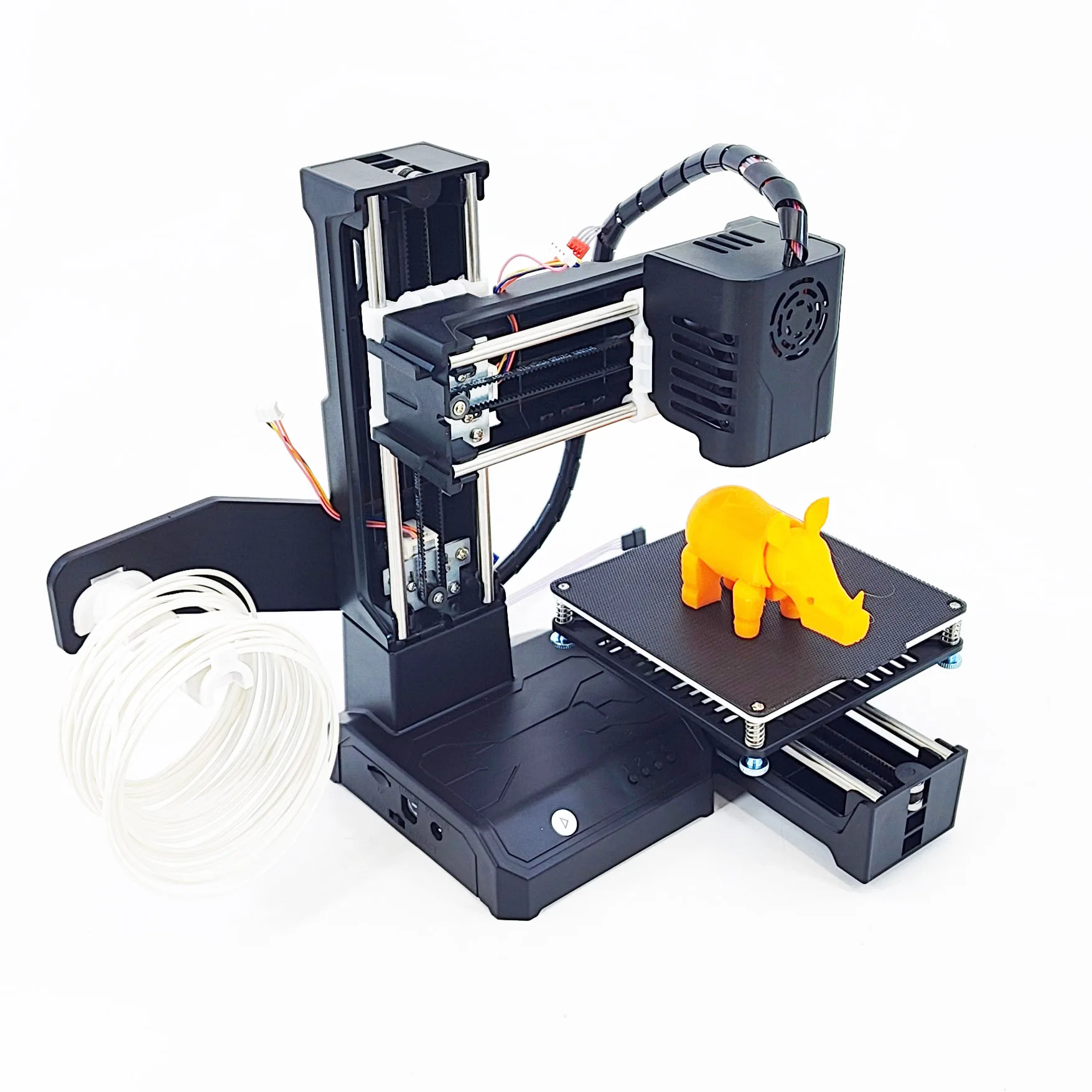 EasyThreed K9 미니 3D 프린터 사용하기 쉬운 보급형 선물용 3D 프린터 FDM TPU PLA 필라멘트 1.75mm 검정색