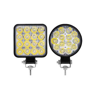 자동차 트럭용 LED 작업등, 하이 퀄리티 LED 스포트라이트, 3 인치 사각형 원형 램프, 오프로드 자동차 조명 액세서리