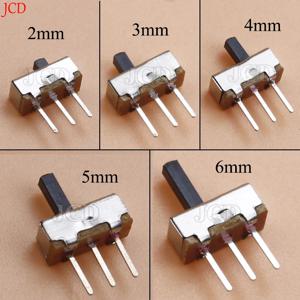 50Pcs SS12D00 인터럽터 on-off 미니 슬라이드 스위치 3pin 1P2T 2 위치 고품질 토글 스위치 핸들 길이: 3MM/4MM/5MM/6MM