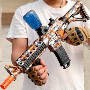 고속 M4A1 전기 볼 블래스터 - 어린이와 성인을 위한 재미, 충전식 - 야외 게임 파티에 이상적(물 폭탄 없음)