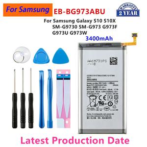 삼성 갤럭시 S10, S10, X, SM-G9730, SM-G973, G973F, G973U, G973W 용 EB-BG973ABU 배터리, 휴대폰 및 도구, 3400mAh, 신제품