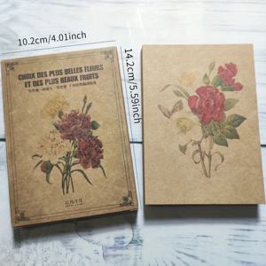 빈티지 로즈 카프 엽서 24개 - 인사말에 우아함을 더해보세요!