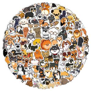100 Pcs 작은 크기 귀여운 강아지 낙서 스티커, 물 컵 편지지 상자 DIY 장식 방수 스티커