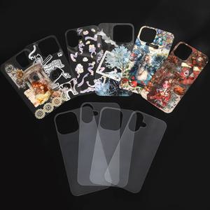 JIANWU 투명 백 카드 휴대폰 케이스, 크리에이티브 DIY 저널 소재 장식 문구, 세트당 10 개