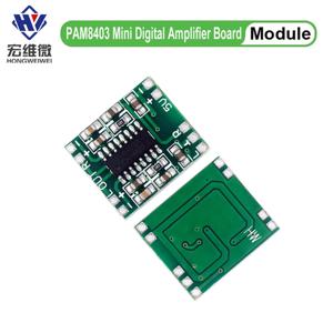 PAM8403 슈퍼 미니 디지털 앰프 보드 2*3W 클래스 D 디지털 앰프 보드 효율적인 2.5 ~ 5V USB 전원 공급 장치