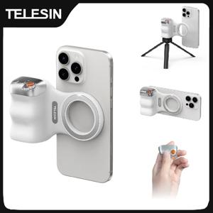 TELESIN 자기 전화 카메라 촬영 손 그립 전화 홀더 촬영 보조 아이폰 화웨이 삼성 전화에 대한 원격 제어 핸들