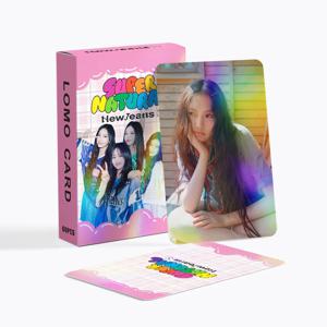 레이저 카드 NewJeans 플래시 카드 팬 제조 고품질 광택 사진 카드 팬 수집용 거래 카드