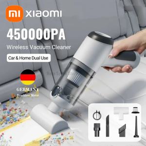 XIAOMI 자동차 무선 진공 청소기 강력한 미니 450000PA 가정용 휴대용 진공 청소기 강력한 흡입 핸드 헬드 클리너 NEW