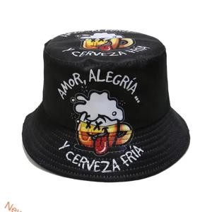 맥주 인쇄 어부 모자 마운틴 캠핑 모자 Octordfest Unisex Bucket Hat