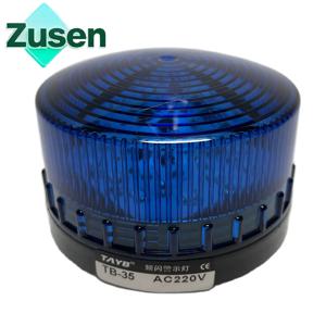 Zusen TB35-B 12v 24v 110v 220v 파란색 보안 경보 스트로브 신호 경고등 LED 램프 작은 깜박임
