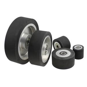 다이아. 50mm - 200mm 부드러운 고무 접촉 휠 벨트 그라인더 부품