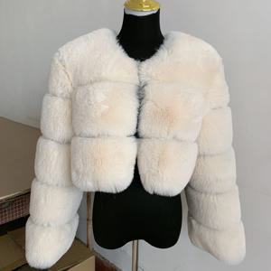 여성 가짜 모피 재킷 두꺼운 코트 짧은 패션 겨울 따뜻한 가짜 모피 코트 모피 코트 정리 제공 여성 합성 모피 코트