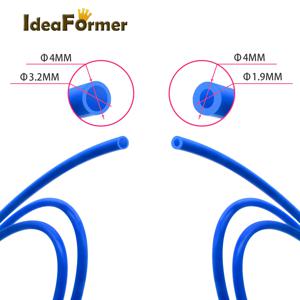 IdeaFormer 1/2/5M PTFE 튜브 파이프 TL-피더 핫엔드 RepRap Rostock Bowden Extruder 1.75/3.0mm 필라멘트 ID1.9mm OD4mm 파란색 튜브