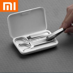 XIAOMI Mijia 손톱깎이 5종 세트 흰색 고품질 스테인레스 스틸 자기 흡수 간단한 5종 세트 휴대용