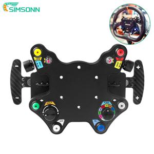 SIMSONN PC Simracing 스티어링 휠 LED 버튼 레이싱 허브 악기 버튼 박스 logitech g29 Thrustmaster 용 패들 시프터