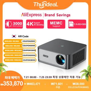 ThundeaL 3000Ansi 4K 풀 HD 프로젝터 TD98Pro 2G 32G 홈 시어터 WiFi 안드로이드 휴대용 Samrt TV 시네마 TD98 Pro 빔 프로젝터 빔프로젝터 빔 프로젝터 4k 프로젝터 빔 프로젝터 빔프로젝터 4k 프로젝터 빔