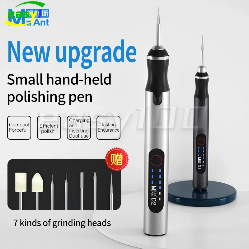 MaAnt D1 D2 스마트 전기 선명 미니 핸드 헬드 그라인더 조각 펜 도구 세트 DIY 조각 연삭 연마 충전식