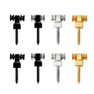 2pcs 일렉트릭 기타 크롬 롤러 스트링 트리 리테이너 장착 트리 가이드 은빛 블랙 골든 4 색