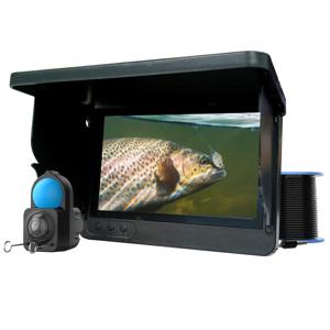 GUANMOU 수중 카메라 LCD 내시경 카메라, 방수 1000TVL 낚시 카메라, 호수 얼음용 적외선, 12 개, 1080p, 7 인치