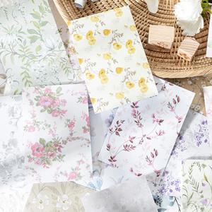 Mr Paper, 귀여운 꽃무늬 소재 스티커 스크랩북 콜라주 사진 프레임, 일기 DIY 장식 스티커, 문구 용품