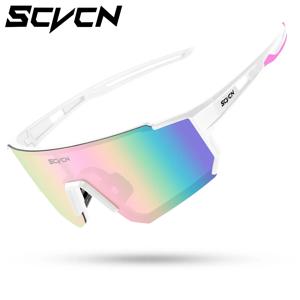 SCVCN 남성용 패션 선글라스 스포츠 사이클링 안경 자전거 자전거 하이킹 캠핑 골프 UV400 보호 안경 여성 야구