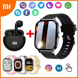 Xiaomi 새로운 스마트 시계 여성 남성 레이디 선물 스포츠 피트니스 시계 심박수 모니터 방수 Smartwatch For Phones Android IOS
