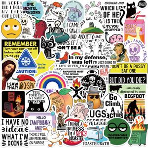 50PCS 재미 있은 Snarky Meme 스티커 만화 데칼 장식 DIY 노트북 냉장고 전화 자전거 노트북 기타 낙서 스티커
