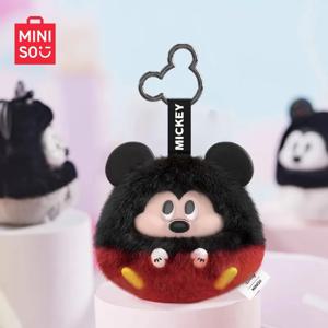 정품 Miniso 미키 재미 충돌 시리즈 블라인드 박스 펜던트 만화 미키 비닐 인형 귀여운 가방 펜던트 미스터리 상자 장난감 소녀의 선물
