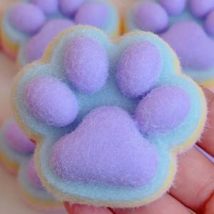 새로운 고양이 발 떡 타바 Squishy Fidget 장난감 귀여운 고양이 발 장난감 느린 리바운드 감압 장난감 스트레스 감소 어린이 장난감 선물 ﻿