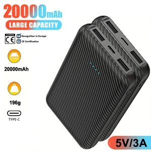 20000mAh 보조베터리 가열 조끼 5V 3A 출력 보조베터리 가열 재킷 배터리 충전기 Xiaomi HUAWEI iPhone 용 외부 배터리