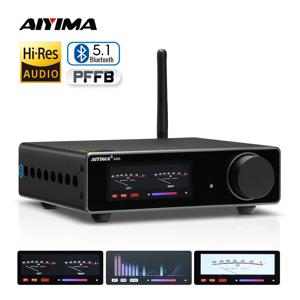 AIYIMA A80 전력 증폭기 TPA3255 DAC Bluetooth PFFB 스테레오 300Wx2 클래스 D 2.0 HiRes 디지털 앰프, RCA TRS OPT COA USB 입력 포함