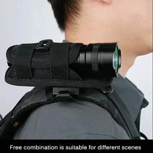 전술 손전등 주머니 벨트 토치 가방 내구성 사냥 조명 액세서리 생존 키트 360 학위 홀스터 로터리 토치 케이스
