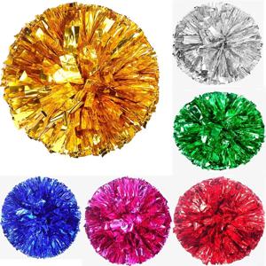 2pc 치어 리더 Pompoms 솔리드 컬러 플러스 두꺼운 Pompoms 치어 리더 팀 성능을위한 Mutipulcolor 30cm/11.8in 벨벳 꽃