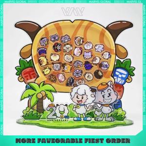 Pleasant Goat and Big Big Wolf 애니메이션 주변기기 시리즈 아크릴 피규어 스탠드 기념 에디션 공동 브랜드 펜던트 선물 장난감