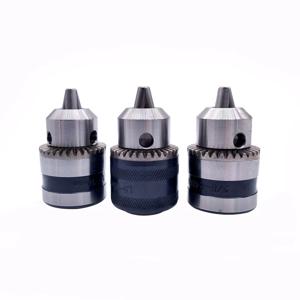 1pcs 스레드 드릴 척 1.5-10mm B12 3/8 변환 드릴 척 1/2 M12x1.25 렌치-전기 드릴 열쇠가없는 3 조 척