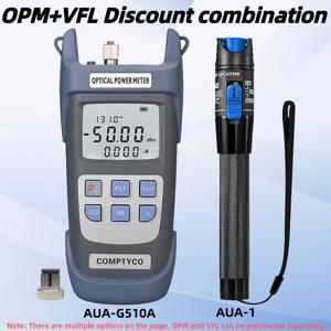 광 파워 미터(OPM -50 ~+26dBm)&시각 장애 탐지기(1/10/20/30/50mw VFL) FTTH 광섬유 케이블 테스터 도구 키트(옵션)