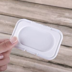 플라스틱 직사각형 아기 물티슈 뚜껑, 스냅 스트랩 플립 캡, 재사용 가능한 교체 티슈 커버, 유용한 방진 상자 뚜껑, 1 개, 5 개, 10 개