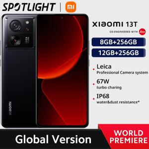 샤오미 13T 글로벌 버전, 144Hz AMOLED 디스플레이, MTK 디멘시티 8200 울트라 50MP 라이카 카메라, 67W 충전 IP68, 월드 프리미어
