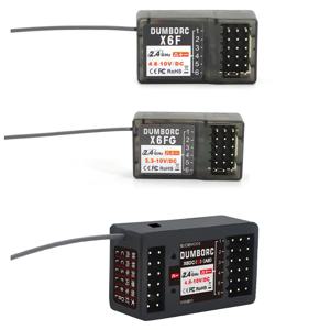 DUMBORC X6FG X6F X6DC X6DCG X6YC X6YCG RC DUMBORC X6 X4 X5 송신기 리모컨 용 자이로가있는 2.4G 6CH 수신기