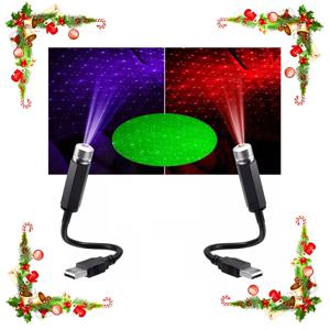 LED 미니 자동차 지붕 스타 야간 조명 프로젝터 분위기 갤럭시 램프 USB 장식 조절 가능 자동 지붕 룸 천장 장식