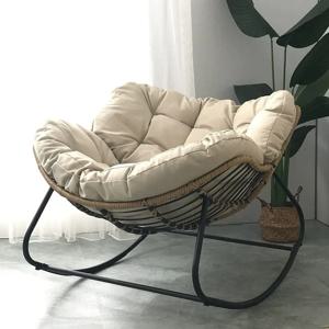거실 조명 흔들의자, 럭셔리 발코니, 홈 레저 라운지 의자, 라탄 의자, 다리미 흔들 의자, 모던 레이지 체어