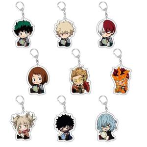 게임 Izuku Bakugou Katsuki 열쇠 고리 코스프레 의상 아크릴 열쇠 고리 열쇠 고리 액세서리 펜던트 소품 배지 크리스마스 선물