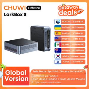 CHUWI LarkBox S 미니 PC 코어 1220P, 16GB RAM, 512GB SSD, 게임용 PC UHD 그래픽 데스크탑 컴퓨터, 윈도우 11, RGB 조명
