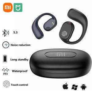 Xiaomi 뼈 전도 이어폰 Bluetooth5.3 무선 스포츠 이어 버드 HiFi 9D 스테레오 방수 터치 컨트롤 소음 감소