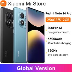 글로벌 버전 샤오미 레드미 노트 14 프로 스마트폰, 200MP AI 카메라, NFC 헬리오 G100-Ultra, 6.67 인치 AMOLED 디스플레이, 5500mAh 배터리