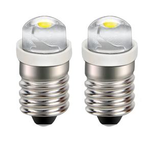 자전거 손전등 토치 작업등용 LED 전구, 자전거 신호 램프, DC 3V 4.5V 6V E10, 0.5W, 80LM, 투피스
